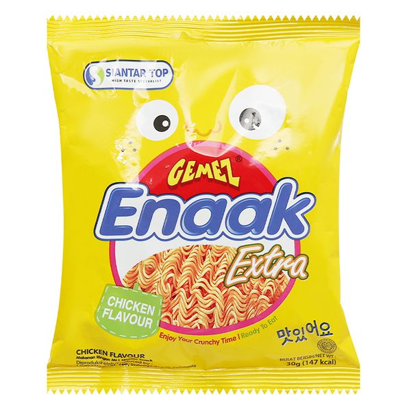  Mì Snack Enaak extra vị gà nướng gói 30g 