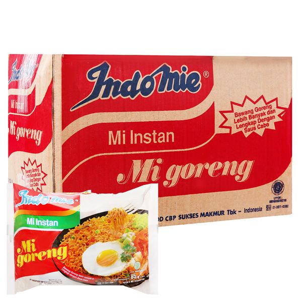  Mì xào khô Indomie Goreng vị đặc biệt thùng 40 gói x 85g 