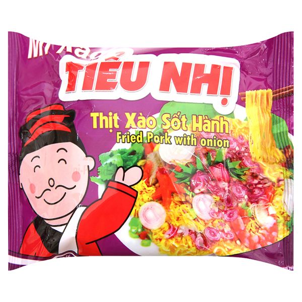  Mì xào khô Tiểu Nhị thịt xào sốt hành gói 72g 