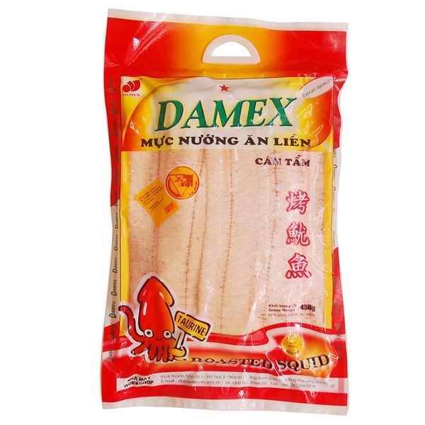  Mực nướng cán tẩm ăn liền Damex gói 400g 