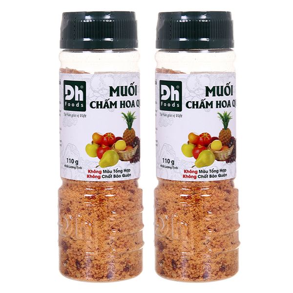  Muối chấm hoa quả Dh Foods bộ 2 hũ x 110g 