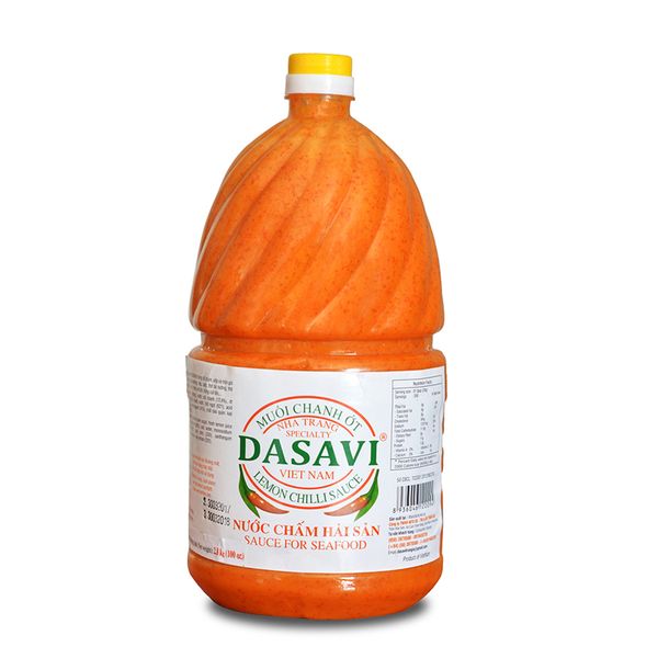  Muối chanh ớt đỏ Nha Trang Dasavi chai 2,6 Kg 