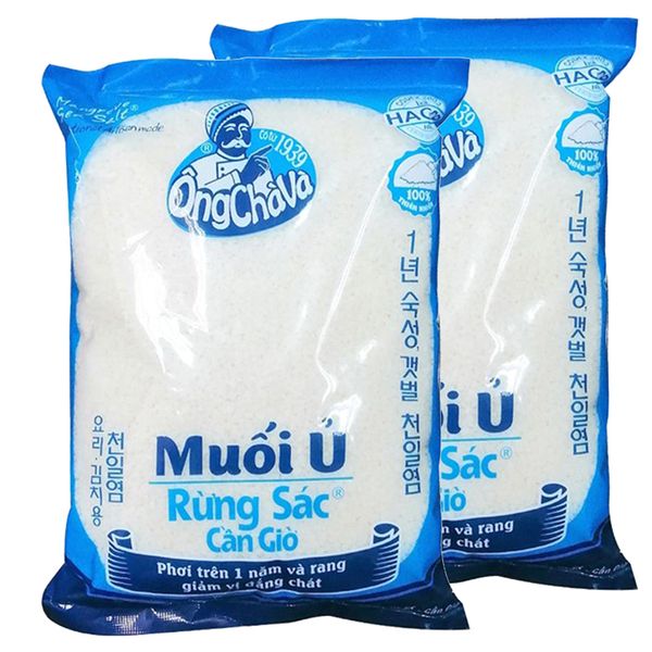  Muối ủ rừng Sác Cần Giờ Ông Chà Và bộ 2 gói x 1 Kg 