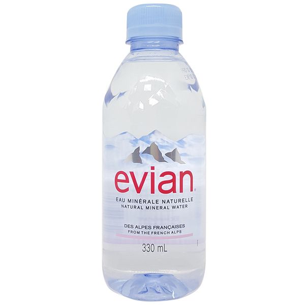  Nước khoáng đóng chai Evian chai 330ml 