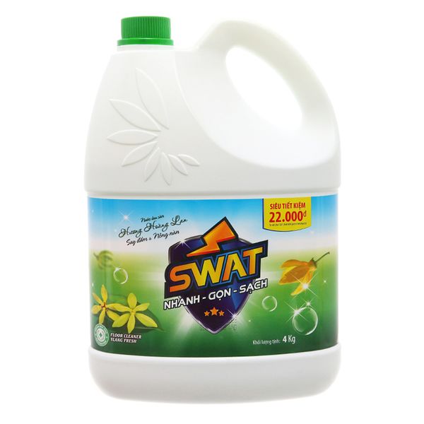  Nước lau nhà Swat hương hoa hoàng lan chai 4 lít 
