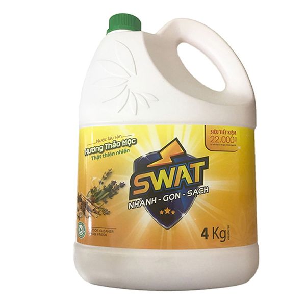  Nước lau nhà Swat hương thảo mộc chai 4 lít 