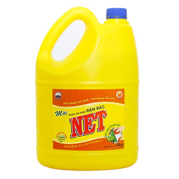  Nước rửa chén NET Đậm đặc chiết xuất chanh 4kg 