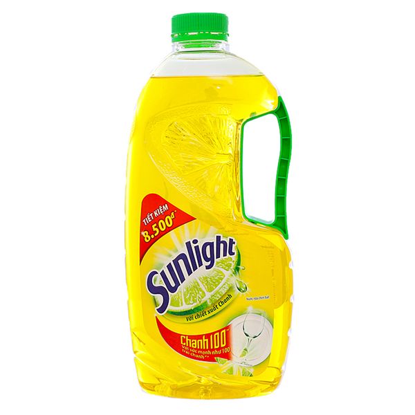  Nước rửa chén Sunlight chanh 100 chai 1,5 kg 