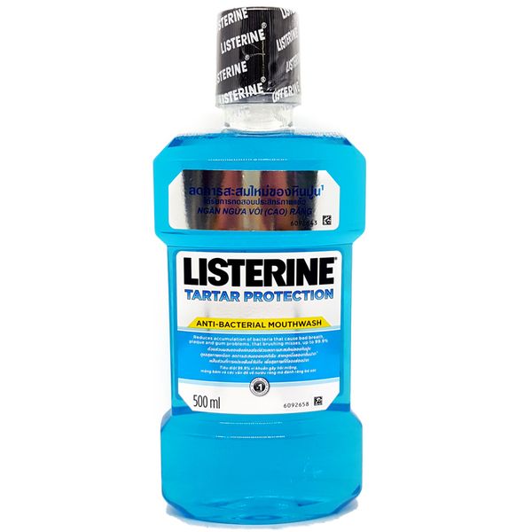  Nước súc miệng Listerine Tartar Protection 500ml 