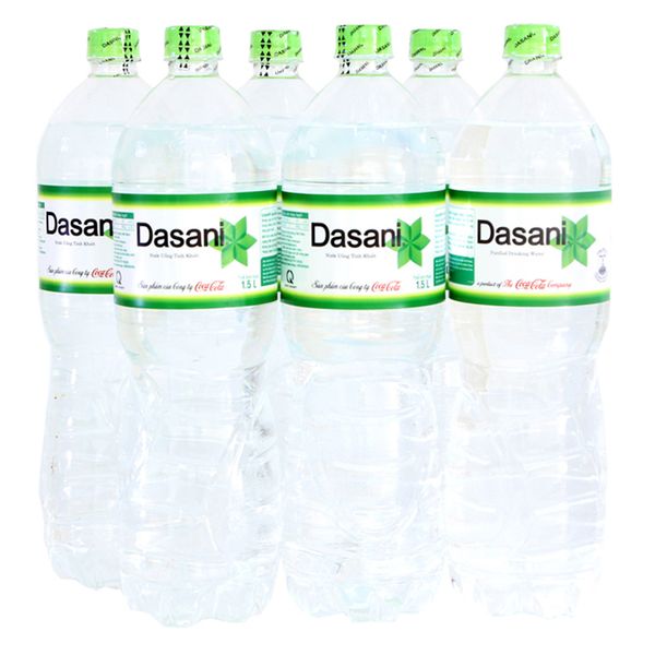  Nước tinh khiết Dasani lốc 6 chai x 1,5 lít 