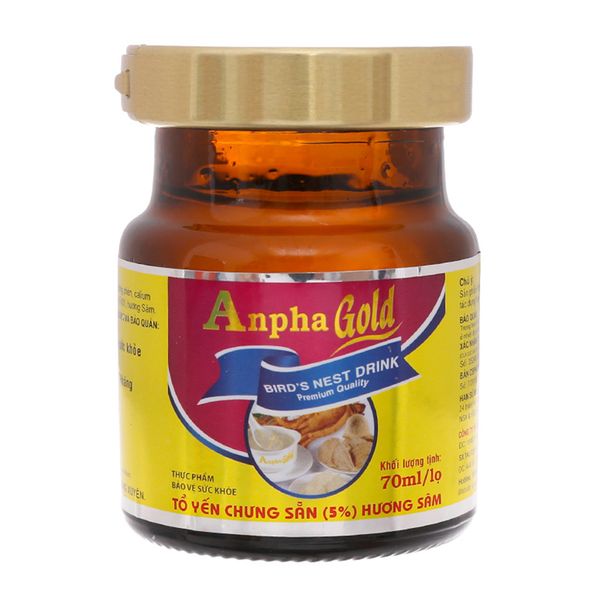  Nước yến Sài Gòn Anpha Gold hương sâm hũ 70g 