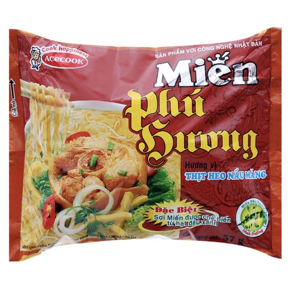  Miến Phú Hương thịt heo nấu măng gói 57g 