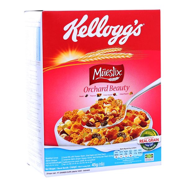  Ngũ cốc hoa quả Kellogg's Mueslix hộp 45g 