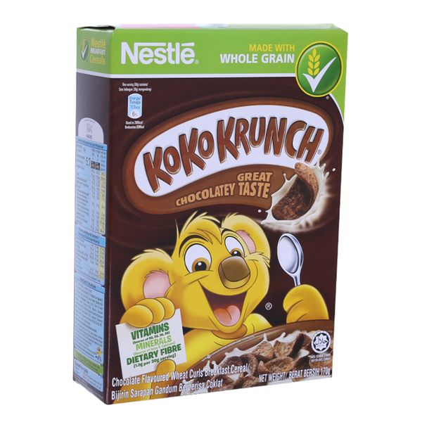  Ngũ cốc ăn sáng Koko Krunch vị sô cô la hộp 170g 