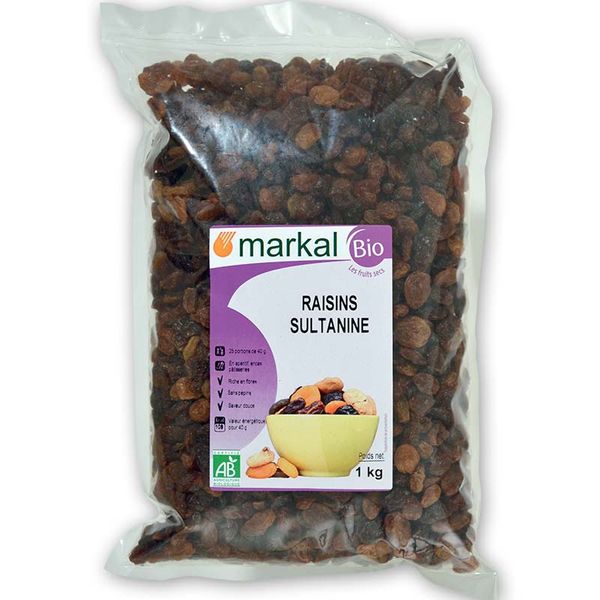  Nho khô hữu cơ Markal gói 1kg 