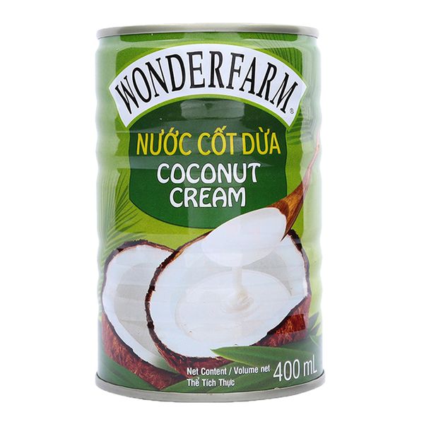  Nước cốt dừa Wonderfarm lon 400ml 