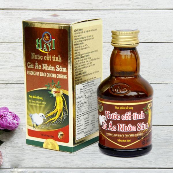  Nước cốt tinh gà ác nhân sâm Bảo Long  chai 50 ml 