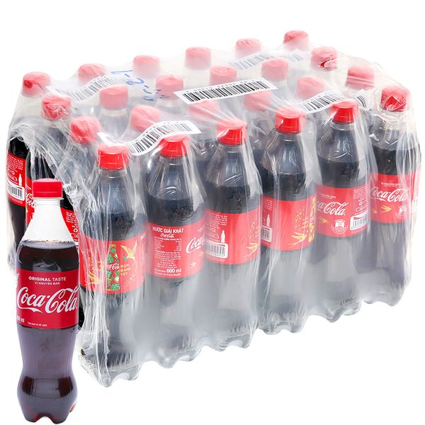  Nước ngọt Coca Cola thùng 24 chai  x 600ml 