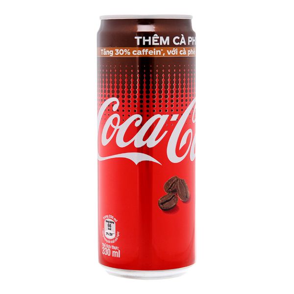  Nước giải khát có gas Coca Cola cà phê lon 330ml 