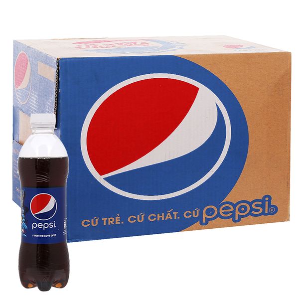  Nước giải khát có gas Pepsi thùng 24 chai x 390ml 