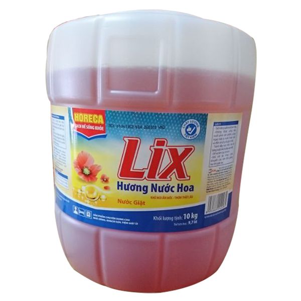  Nước giặt Lix hương nước hoa can 10 kg 