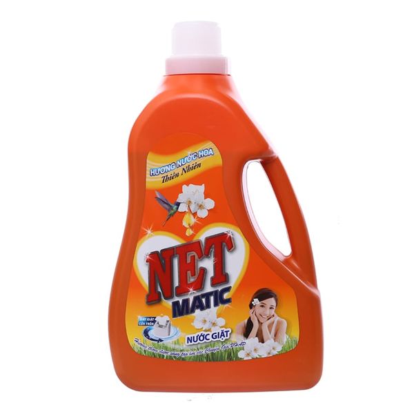  Nước giặt NET Matic hương nước hoa thiên nhiên chai 3,6kg 