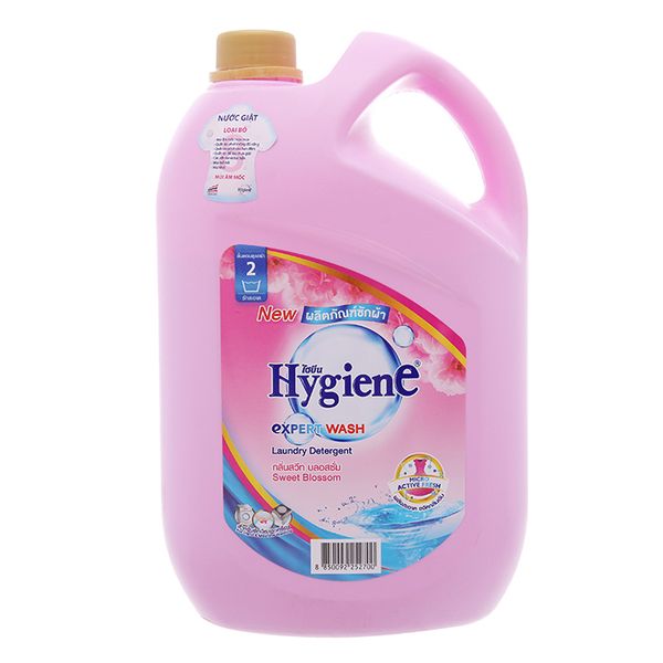  Nước giặt xả Hygiene hồng hương hoa nhẹ nhàng can 3 lít 
