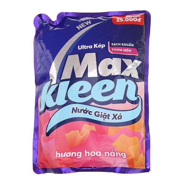  Nước giặt xả MaxKleen hương hoa nắng túi 2,4kg 