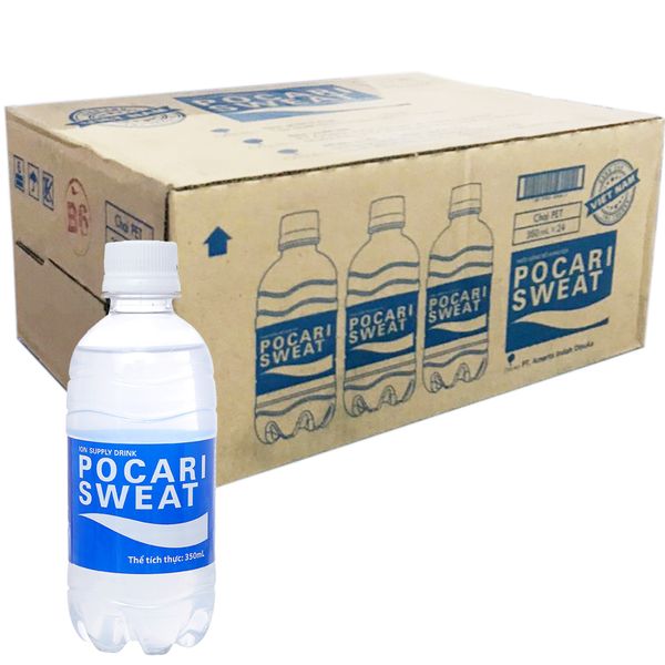  Nước khoáng bổ sung ion Pocari Sweat thùng 24 chai x 350ml 