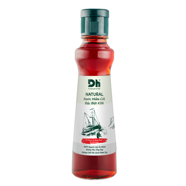  Nước mắm cốt đặc biệt 40 độ đạm DH Foods natural chai 180 ml 