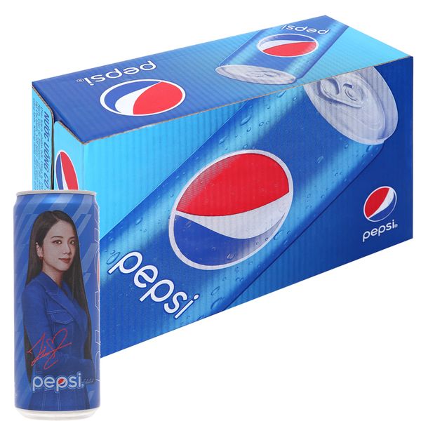  Nước giải khát có gas Pepsi thùng 24 lon x 330ml 