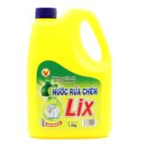  Nước rửa chén Lix Vitamin E bảo vệ da tay hương chanh can 4 kg 