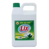  Nước rửa chén Lix Vitamin E bảo vệ da tay hương trà xanh can 1,5 kg 