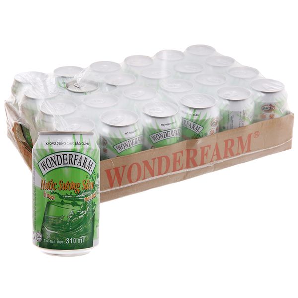  Nước sương sâm Wonderfarm thùng 24 lon x 310ml 