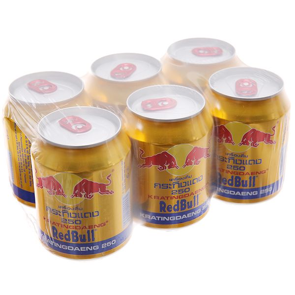  Nước tăng lực Redbull Thái lốc 6 lon 250ml 