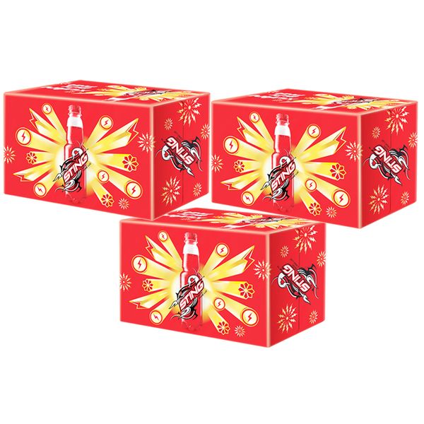  Nước tăng lực Sting dâu đỏ bộ 3 thùng 24 chai x 330 ml 