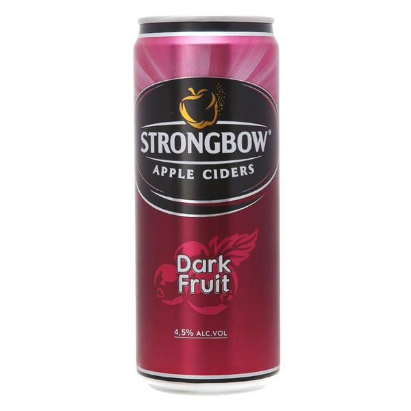  Nước táo lên men Strongbow gold Apple vị dâu đen lon 330ml 