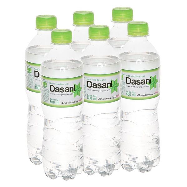  Nước tinh khiết Dasani lốc 6 chai x 500ml 