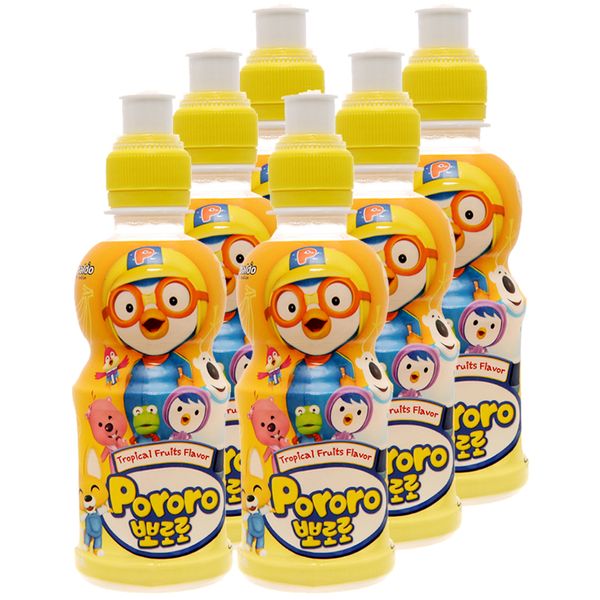  Nước trái cây Pororo vị trái cây lốc 6 chai x 235ml 