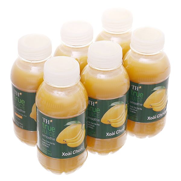  Nước trái cây xay xoài chuối TH True Juice lốc 6 chai x 300ml 