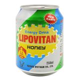  Nước uống tăng lực Lipovitan vị mật ong thùng 24 lon x 250 ml 