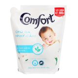  Nước xả vải Comfort cho bé da nhạy cảm hương phấn 10 gói x 20ml 