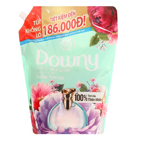  Nước xả vải Downy đóa hoa thơm mát túi 3 lít 