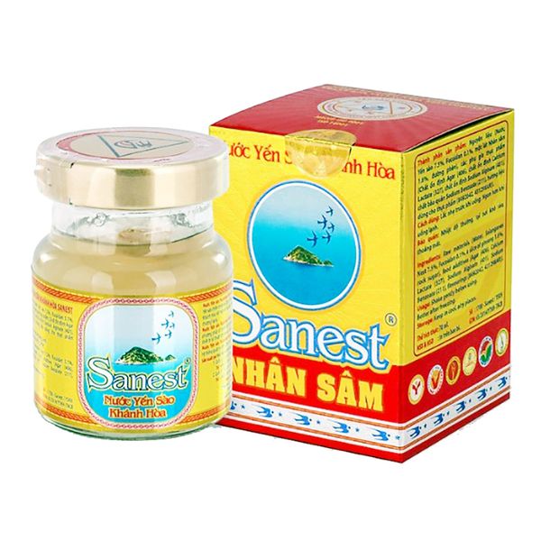  Nước yến sào Khánh Hoà Sanest nhân sâm hũ 70ml 