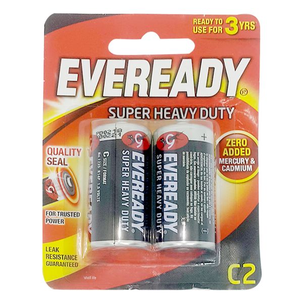  Pin C Eveready Super Duty 1235 BP2 vỉ 2 viên 