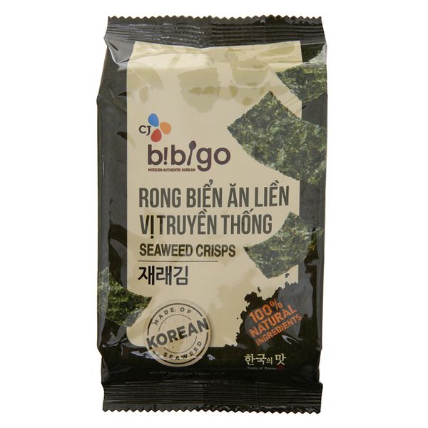  Rong biển ăn liền Bibigo vị truyền thống gói 5g 