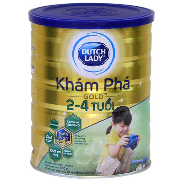  Sữa bột Dutch Lady Gold Khám Phá cho trẻ từ 2 đến 4 tuổi lon 900g 