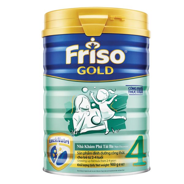  Sữa bột Friso Gold 4 cho trẻ từ 2 đến 4 tuổi lon 900 g 
