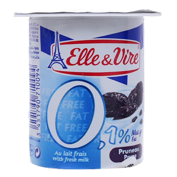  Sữa chua Elle & Vire Ít béo vị mận hộp 125g 