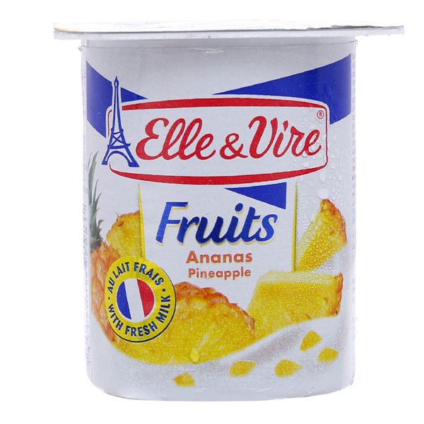  Sữa chua trái cây Elle & Vire vị Thơm hộp 125g 